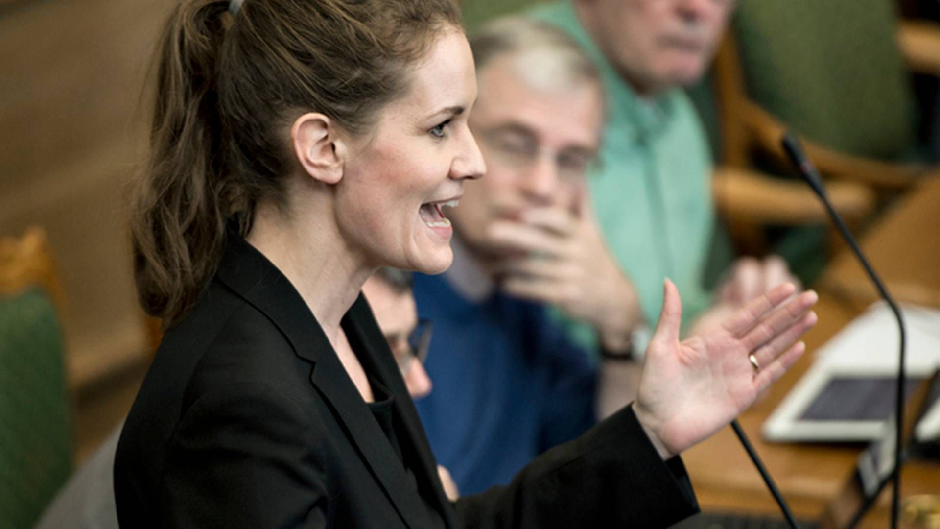 På billedet ses Enhedslistens miljø- og landbrugsordfører, Maria Reumert Gjerding. | Foto: Lars Krabbe/Polfoto/Arkiv