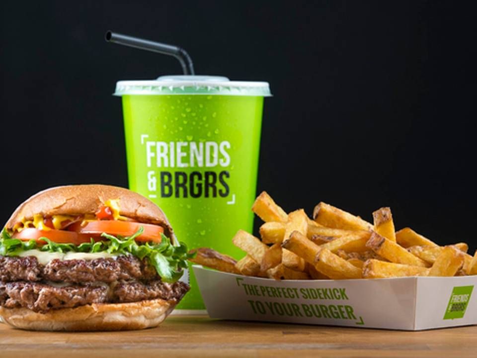 Det bliver endnu mere trængt på det københavnske burgermarked, når finske Friends & Brgrs åbner på Strøget til juni. | Foto: PR