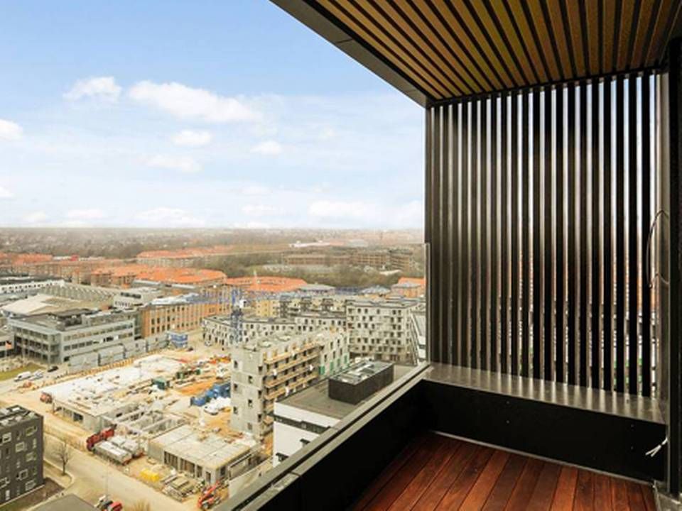 Udsigten fra 17. etage i Ceres Panorama i Aarhus. | Foto: Lasse Flæng/Nybolig