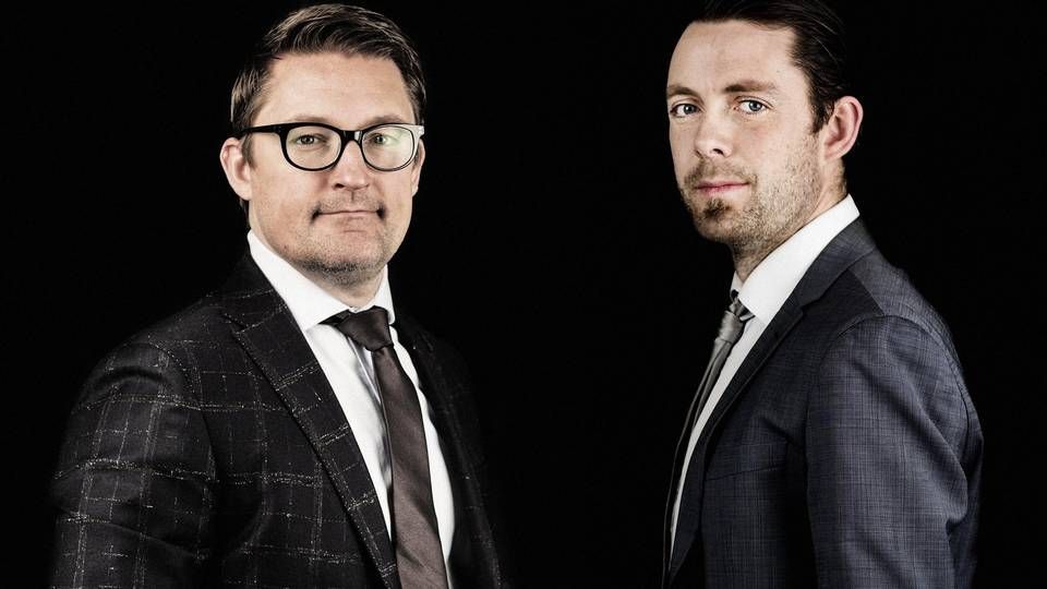 De nyslåede iværksættere Peter Nyholm (tv) og Morten Johnsen, der står bag det kommende erhvervsmedie Insidebusiness | Foto: PR/Jeppe Carlsen