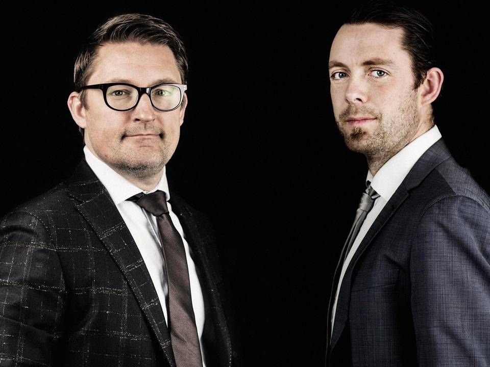 De nyslåede iværksættere Peter Nyholm (tv) og Morten Johnsen, der står bag det kommende erhvervsmedie Insidebusiness | Foto: PR/Jeppe Carlsen