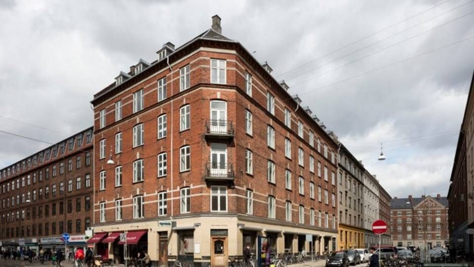 Ejendommen Nørrebrogade 224 i København, som nu er solgt for 55 mio. kr. | Foto: Torben Eskerod