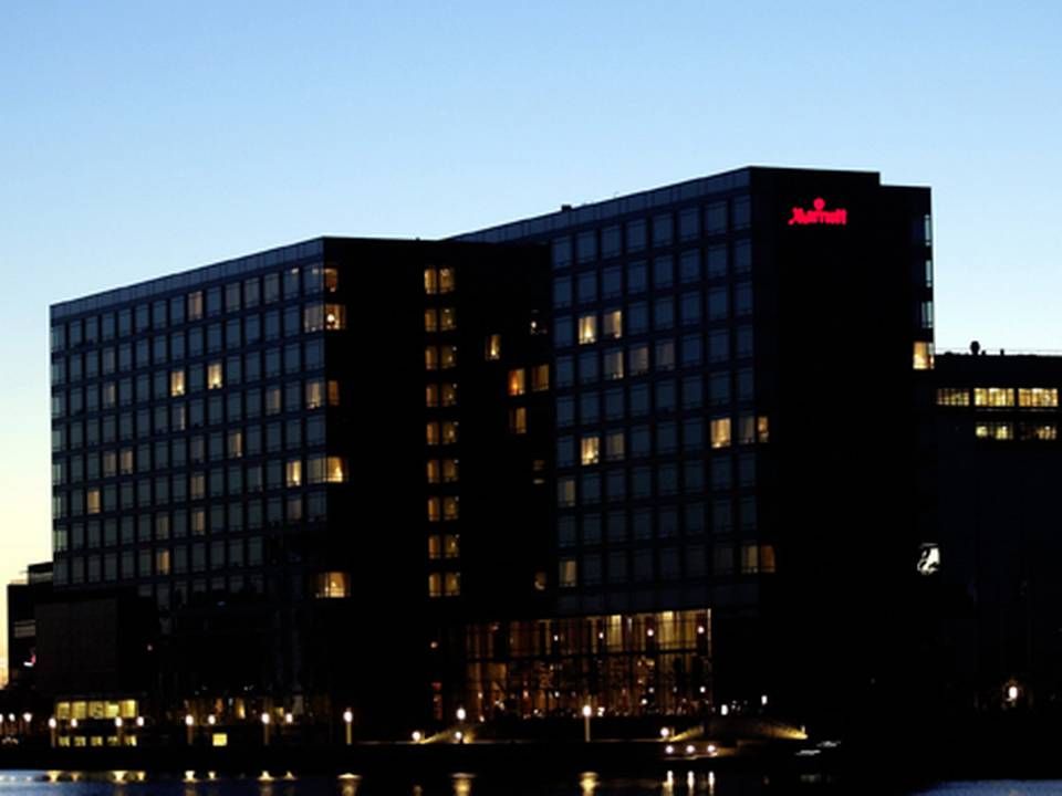 Copenhagen Mariott Hotel ligger på Kalvebod Brygge. | Foto: Thomas Borberg/Polfoto