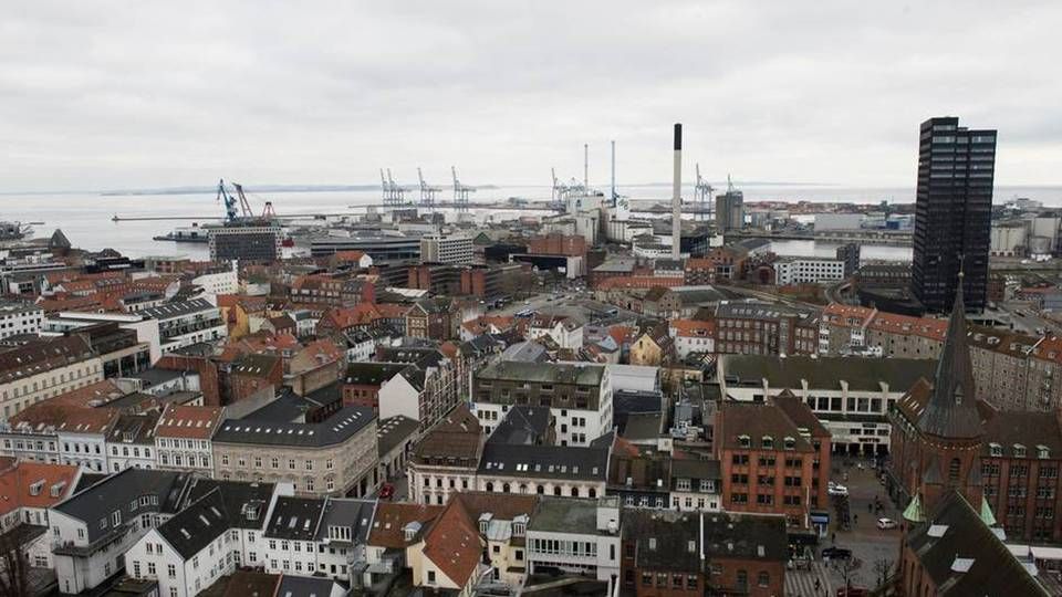 Aarhus set fra luften. | Foto: Ritzau Scanpix/Kenneth Lysbjerg Koustrup