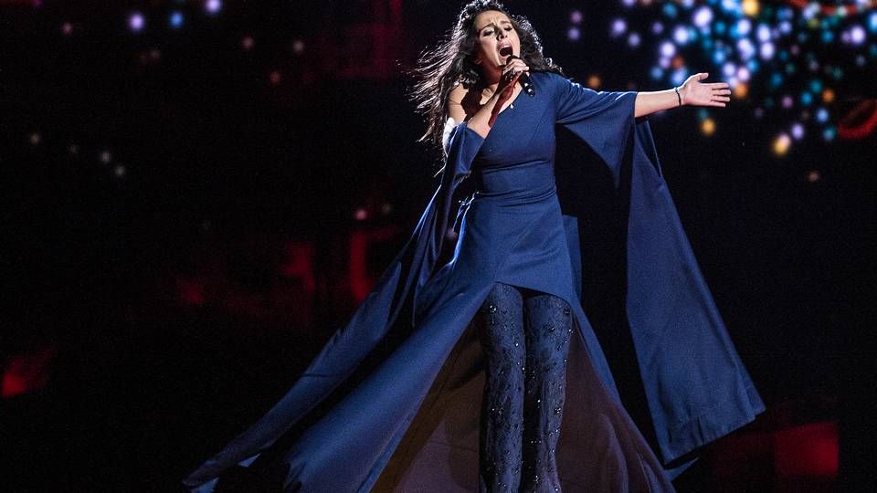 Ukrainske Jamala vandt med sangen "1944" finalen ved Eurovision Song Contest. | Foto: Mogens Flindt/Polfoto