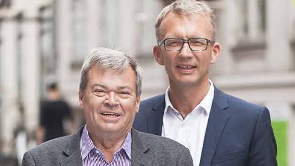 KAB-formand Kjeld Poulsen (tv.) og adm. direktør Jens Elmelund. | Foto: PR