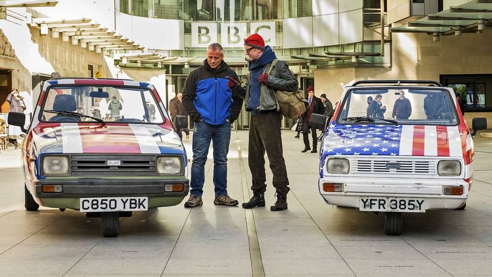 Matt LeBlanc (tv) og Chris Evans, værter på "Top Gear" | Foto: Mark Yeoman/AP/Polfoto/Arkiv