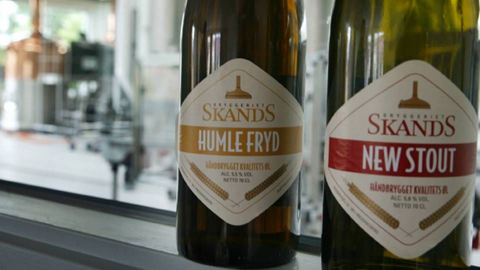 Bryggeriet Skands går en smule tilbage ved regnskabet for 2015. | Foto: JOHNNY FREDERIKSEN/POLFOTO