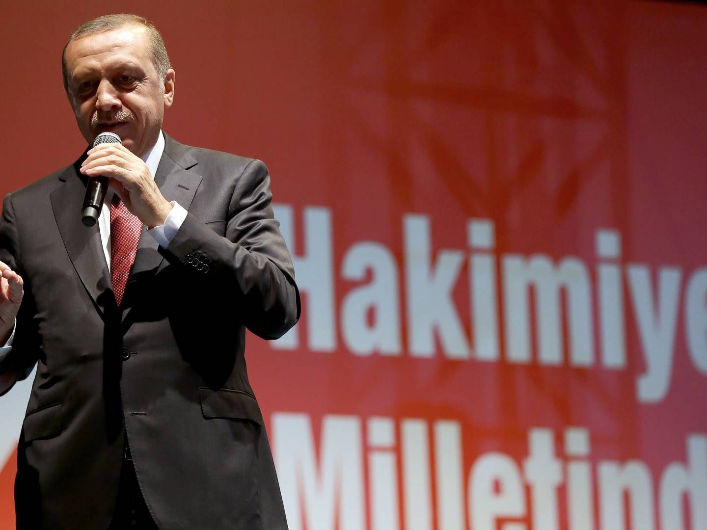 Tyrkiets præsident, Recep Tayyip Erdogan. | Foto: Murat Cetinmuhurdar/AP/Polfoto