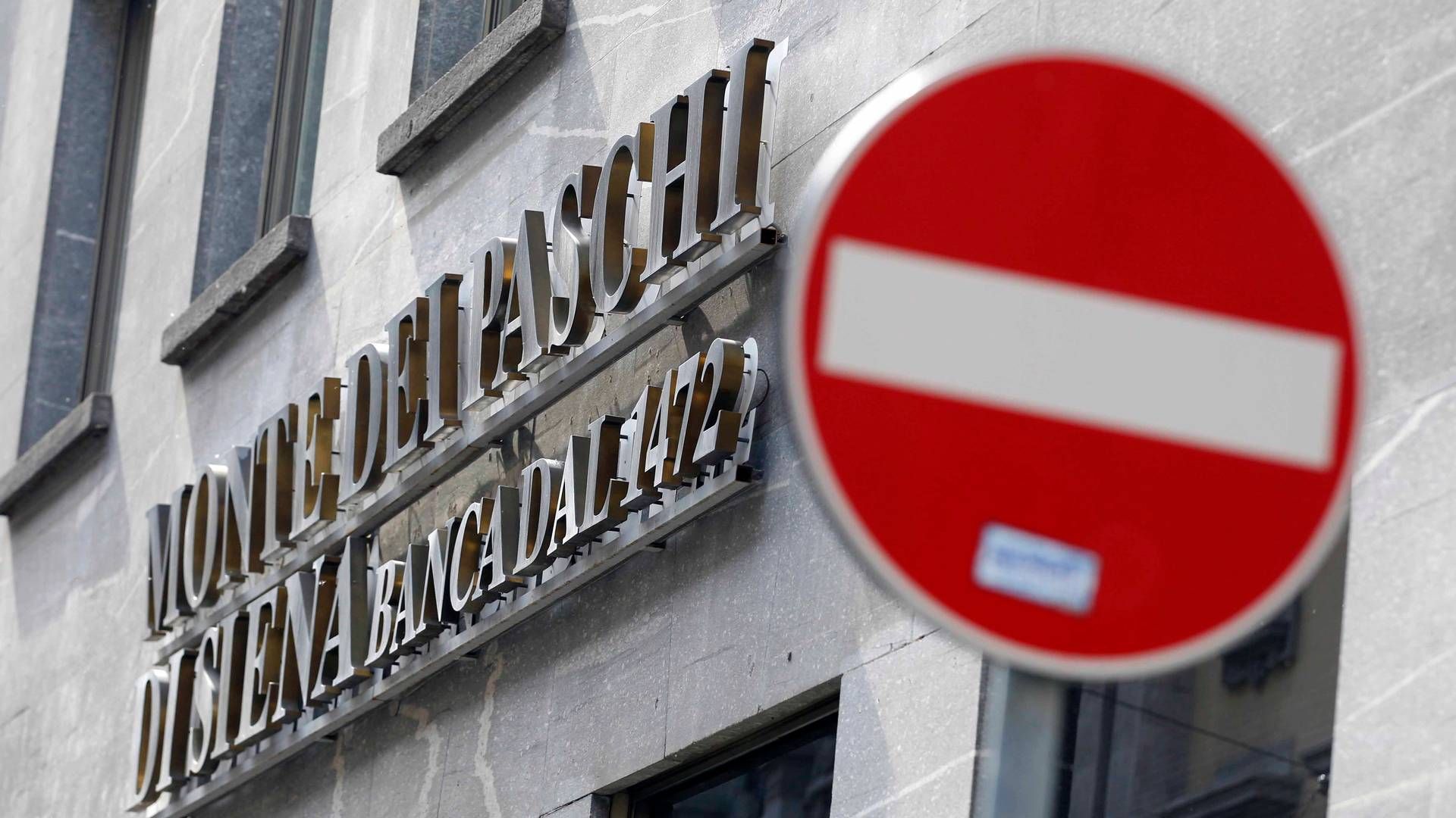 Italiens tredjestørste bank kæmper for at overleve. | Foto: AP/POLOFOTO/Luca Bruno