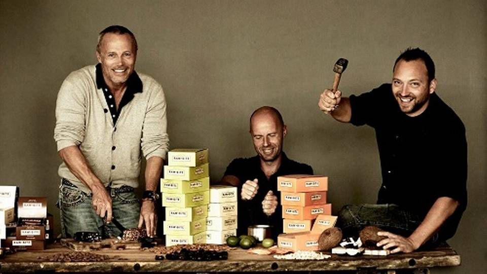 På fotoet se de tre venner og stiftere af Rawbite. fra venstre: Morten Fullerton, Nikolaj Lehmann og Rolf Nolsøe bau. | Foto: Rawbite