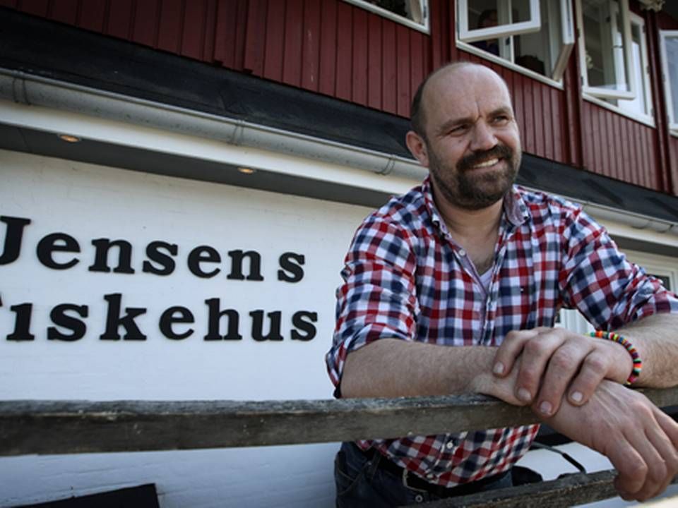 Jacob Jensen foran restauranten i Sæby i 2013, da den hed Jensens Fiskehus. | Foto: Morten Langkilde/Polfoto