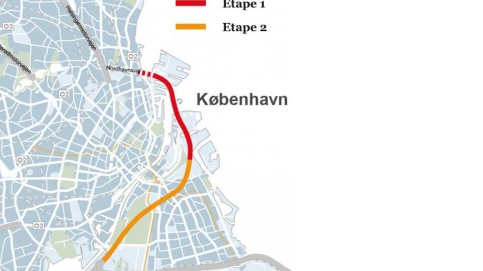 En kommende havnetunnel øst om København har ofte været nævnt som et muligt OPP-projekt.