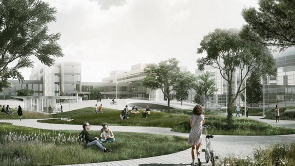 Et af de kommende projekter er et universitetstorv i København. Det skal skabe sammenhæng mellem Søndre Campus, universitetet og områdets mange beboere samt byen. | Foto: PR
