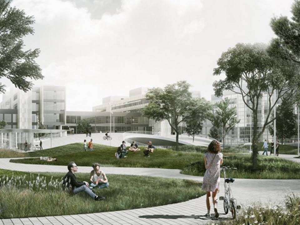 Et af de kommende projekter er et universitetstorv i København. Det skal skabe sammenhæng mellem Søndre Campus, universitetet og områdets mange beboere samt byen. | Foto: PR