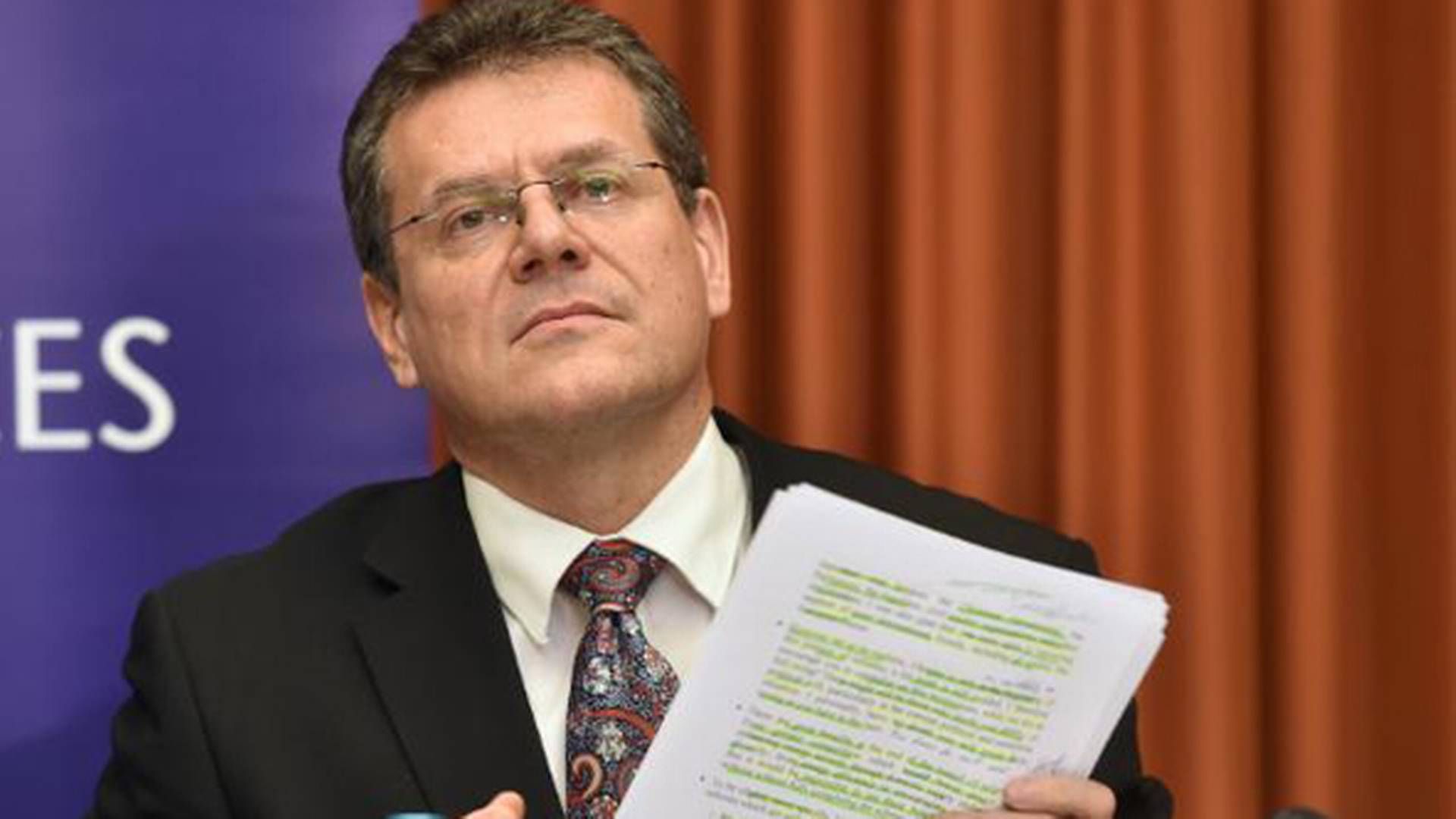 Maros Sefcovic, næstformand i EU-Kommissionen.