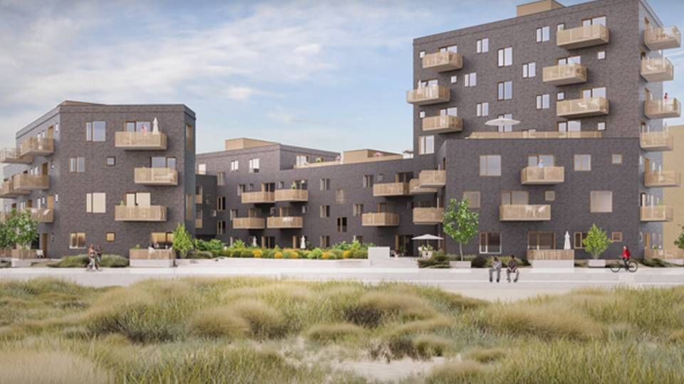 Ejendomsselskabet Casa Nord går nu i gang med sit tredje boligprojekt på Søndre Havn i Køge. Tegningen illustrerer et af de tidligere projekter. | Foto: PR-illustration
