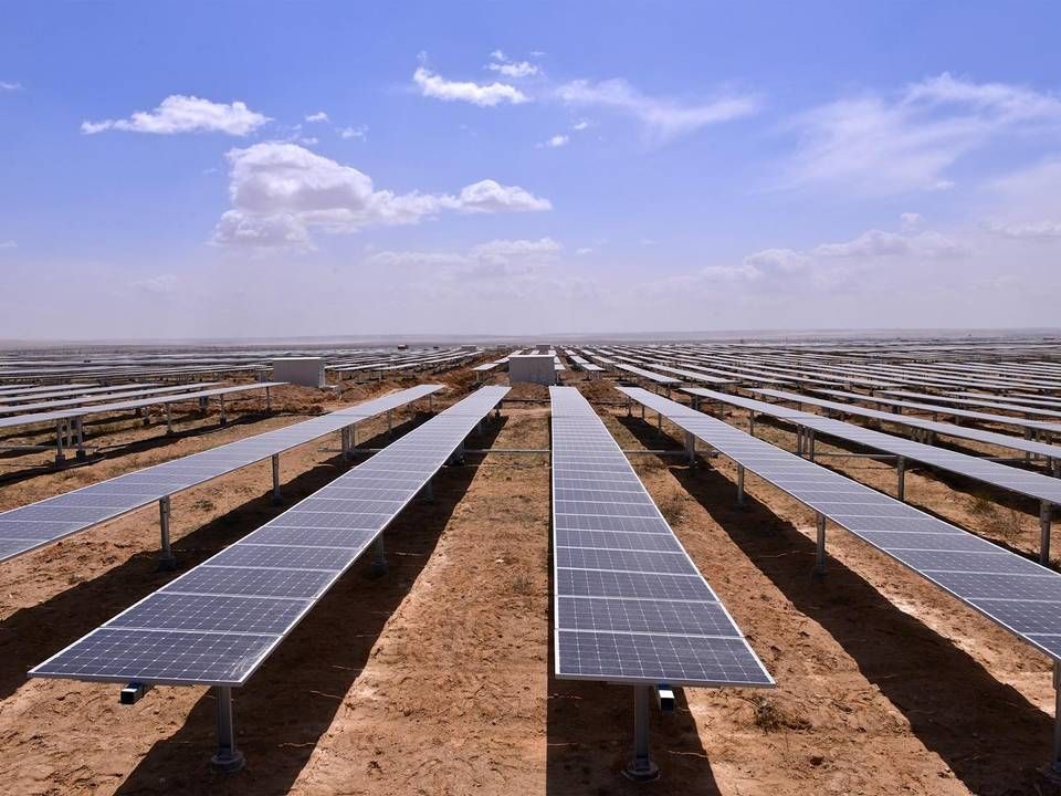 Første fase af det 2 GW store solcelleanlæg i Ningxia-regionen i det nordvestlige Kina blev sat i drift i juni måned i år. | Foto: China Minsheng Investment Group