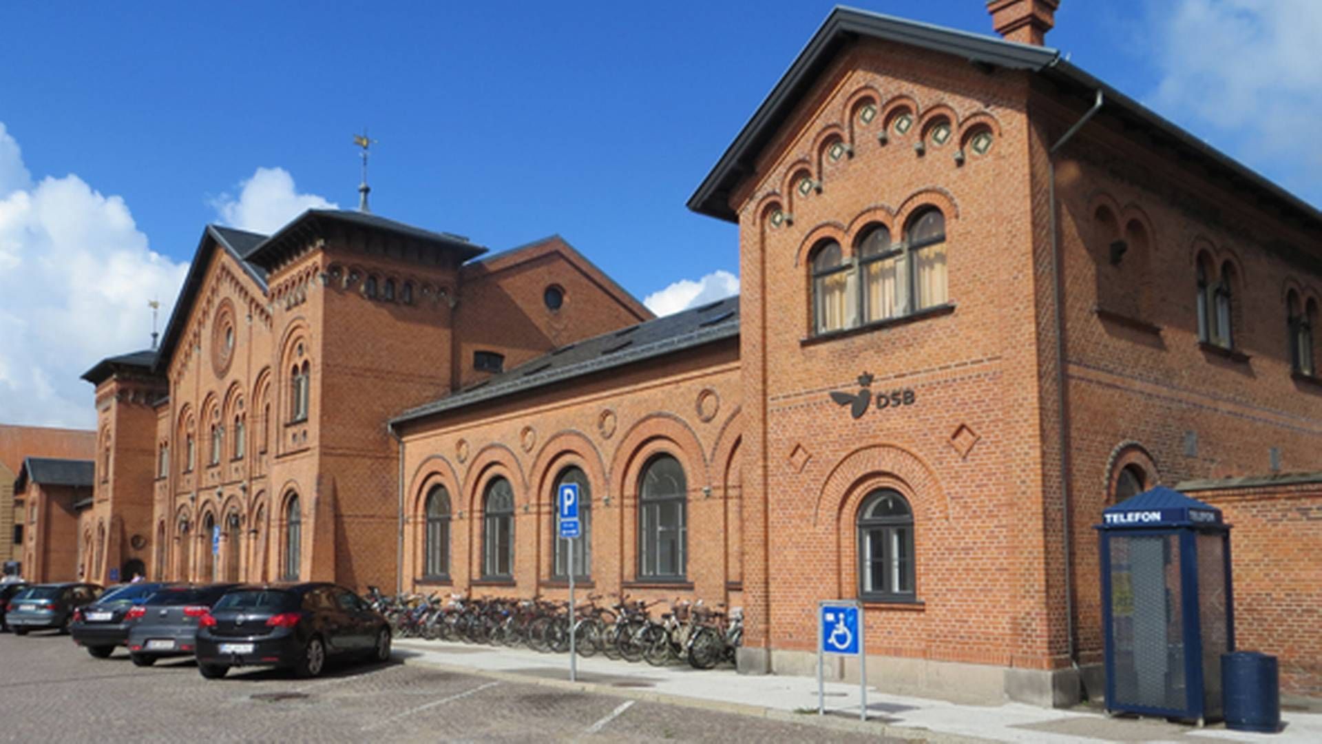 Stationsbygningen i Slagelse er en del af kampagnen "Nyt liv på stationerne". | Foto: PR