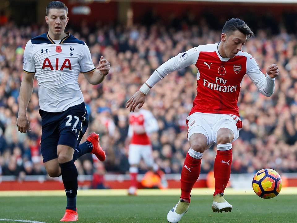 Billede fra Premier League-kampen mellem Arsenal og Tottenham tidligere på måneden. | Foto: Kirsty Wigglesworth/AP/Poltoto