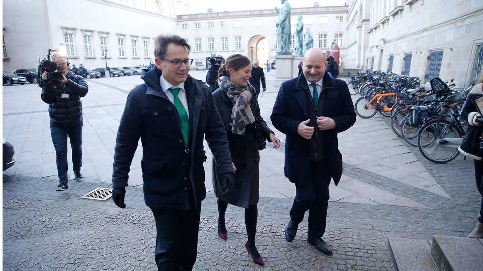 Den ny erhvervsminister Brian Mikkelsen (K) ankommer til Statsministeriet mandag formiddag. | Foto: Jens Dresling/POLFOTO