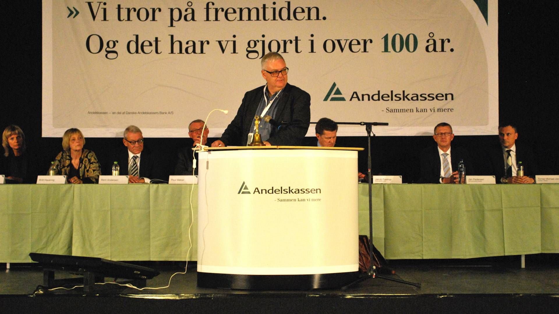 Formand for Danske Andelskassers Bank, Jakob Fastrup, ekstraordinær generalforsamling 5. december 2016. | Foto: Steffen Moses