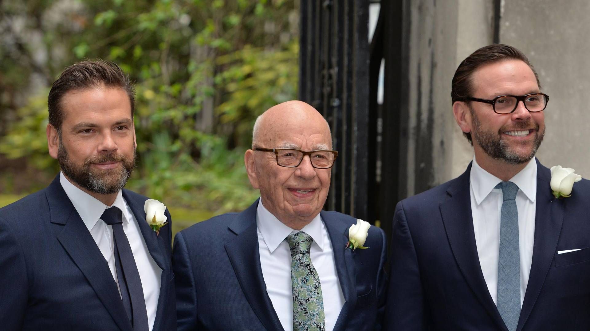 James Murdochs (th.) rolle i 21st Century Fox er som en rød klud i hovedet på flere britiske politikere. | Foto: John Stillwell/AP/Polfoto/Arkiv