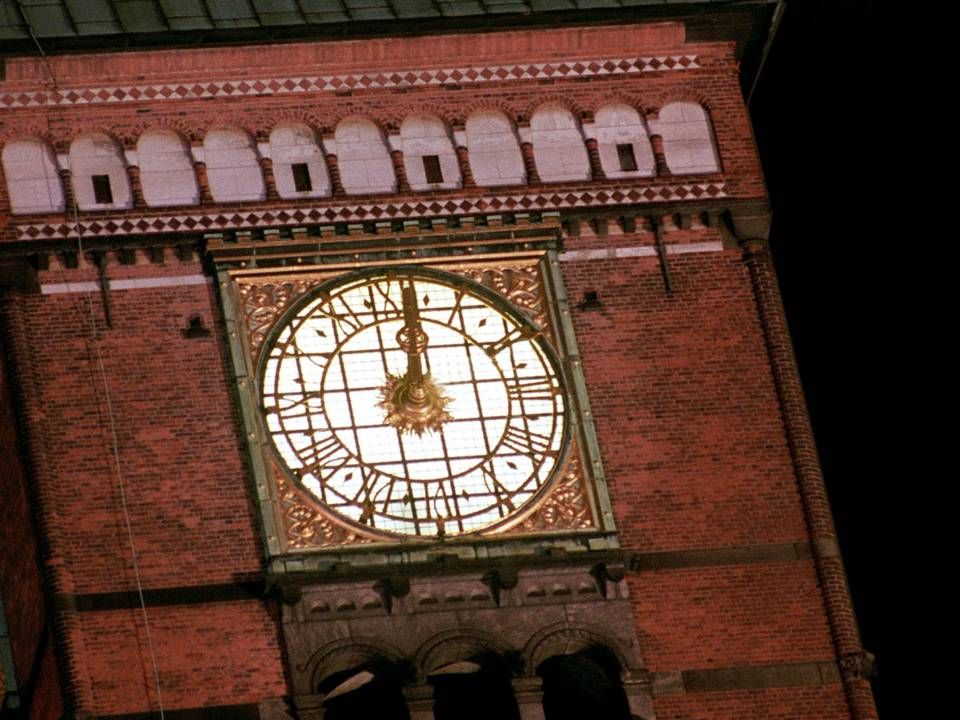 Københavns Rådhus er inspireret af rådhuset i Siena. Og netop Sienas legendariske bybank risikerer nu at kræve statshjælp, for at være i live når klokken slår 12 den 31. december. | Foto: Michael Mottlau/POLFOTO
