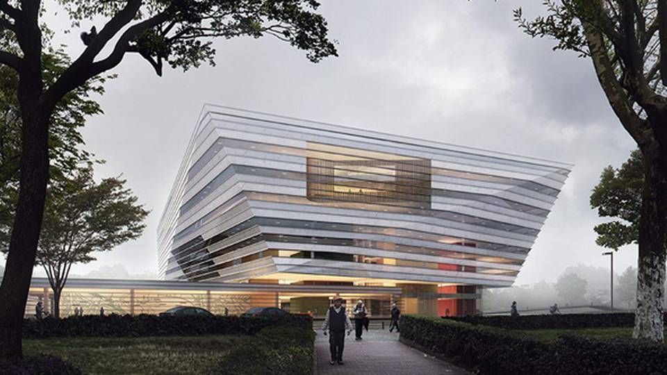 Det 110.000 kvm store bibliotek i Kina er blandt de opgaver, som Schmidt Hammer Lassen har vundne. | Foto: Schmidt Hammer Lassen
