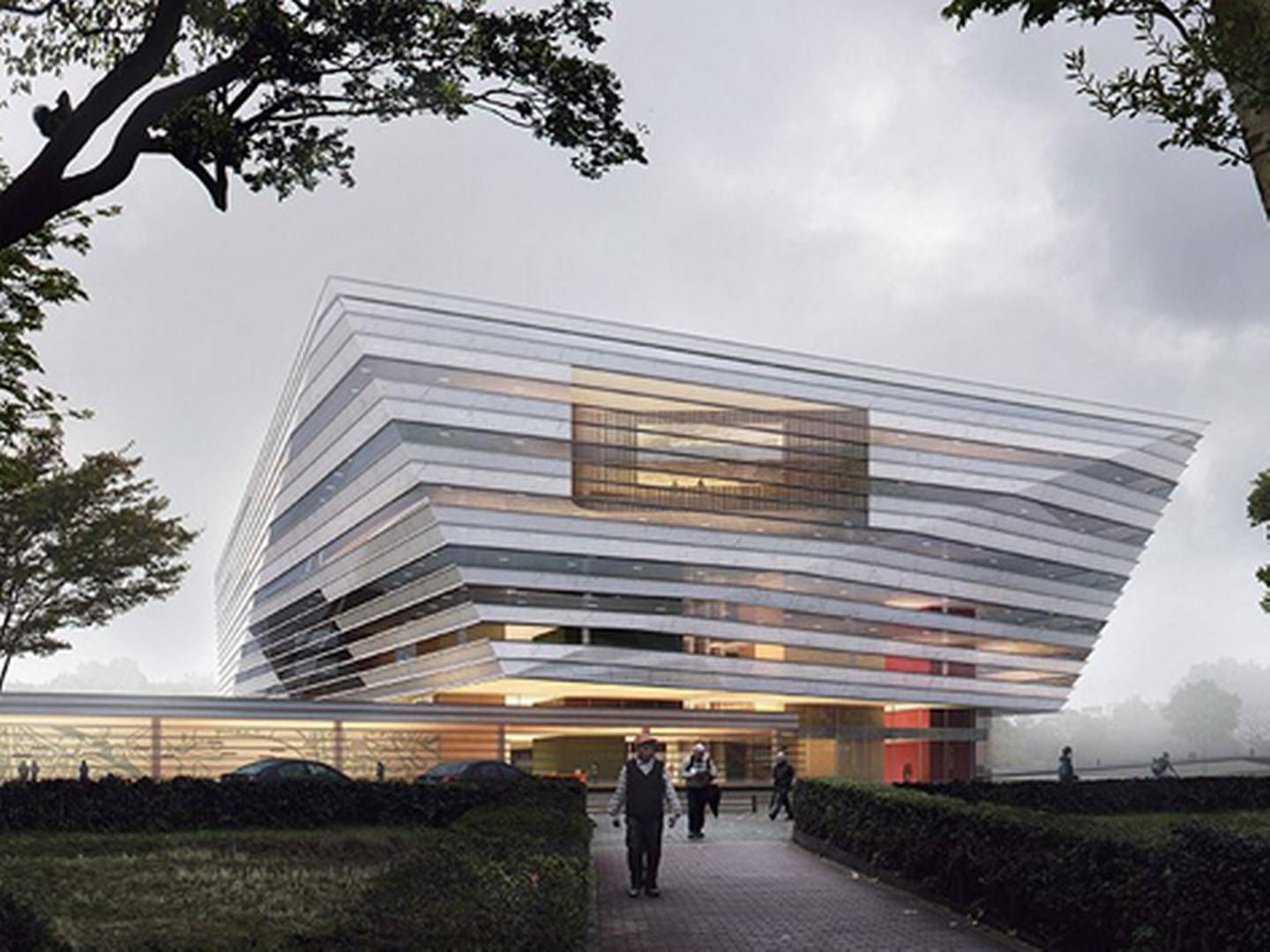 Det 110.000 kvm store bibliotek i Kina er blandt de opgaver, som Schmidt Hammer Lassen har vundne. | Foto: Schmidt Hammer Lassen