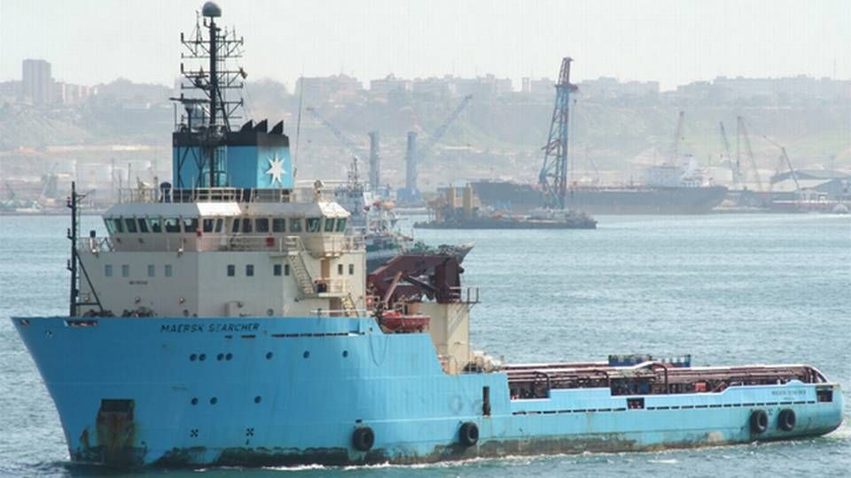 Maersk Searcher et AHTS-skib med en kapacitet på 3.500 dwt. Det sank sammen med Maersk Shipper i december sidste år. | Foto: Maersk Supply Service