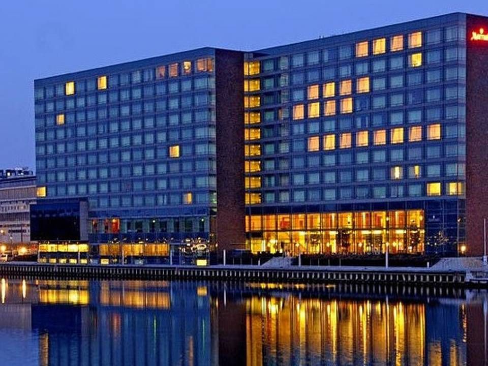 ATP og PensionsDanmark har købt ejendommen på Kalvebod Brygge i København, hvor Marriott driver hotel. | Foto: PR