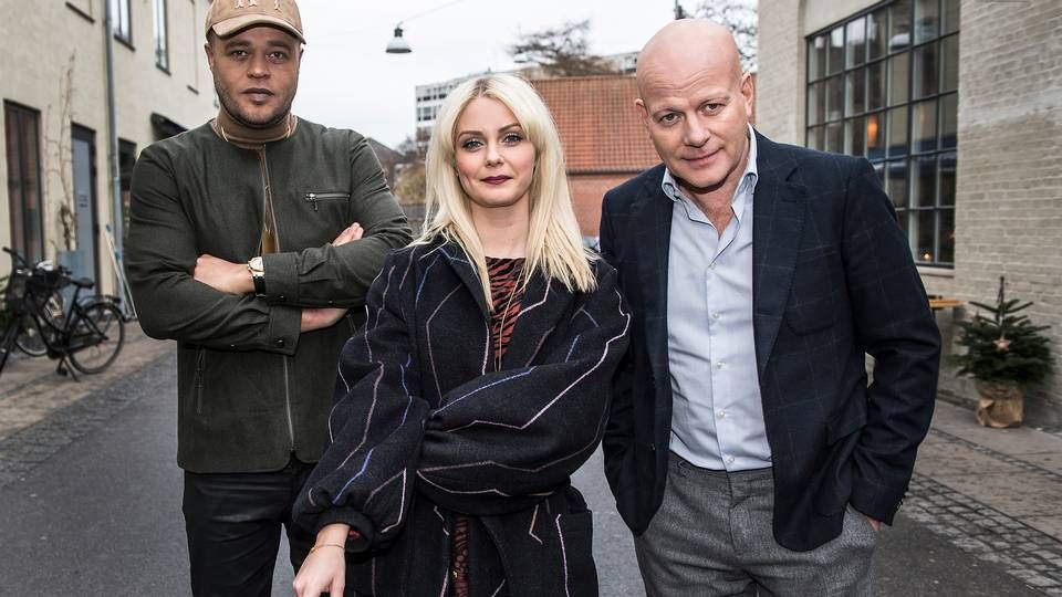 De tre dommere i "X Factor", Remee, Mette Lindberg og Thomas Blachman. | Foto: Mogens Flindt/Polfoto/Arkiv