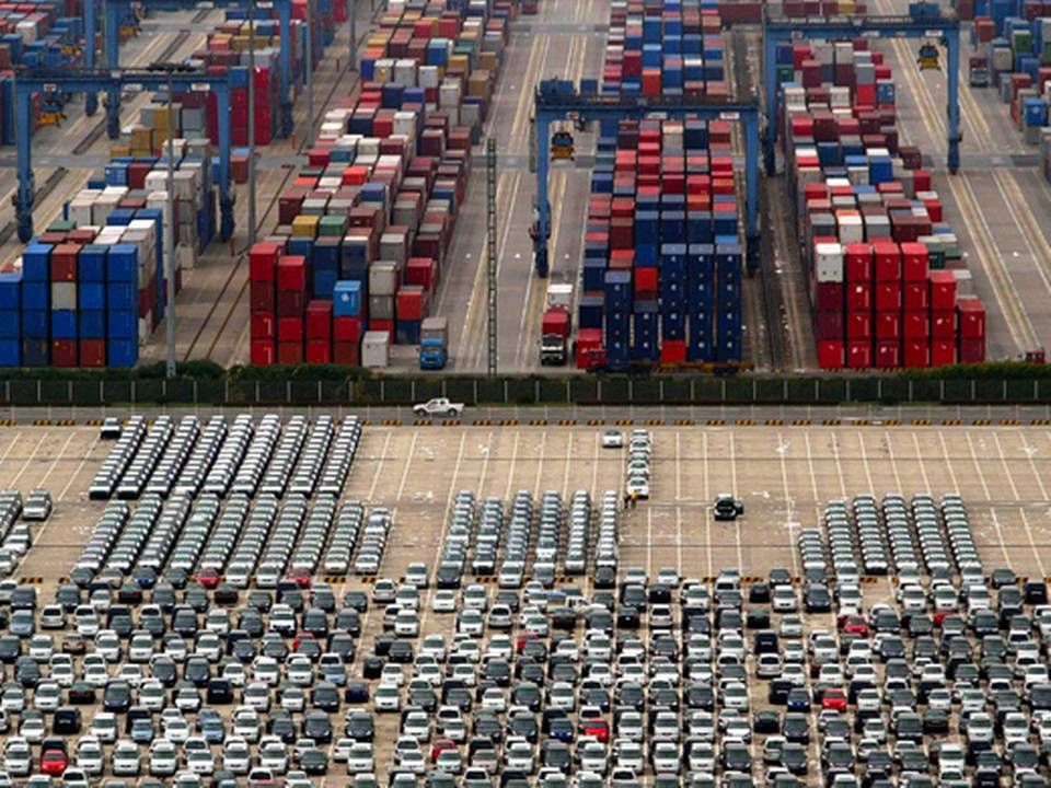 Shanghai havn er verdens travleste, som sidste år stod for 10 pct. af Kinas samlede import og eksport. | Foto: AP/Polfoto/Arkiv