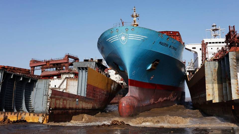 Maersk has so far sent seven vessels to be scrapped. The first arrived in May 2016. | Photo: PR-foto/Maersk