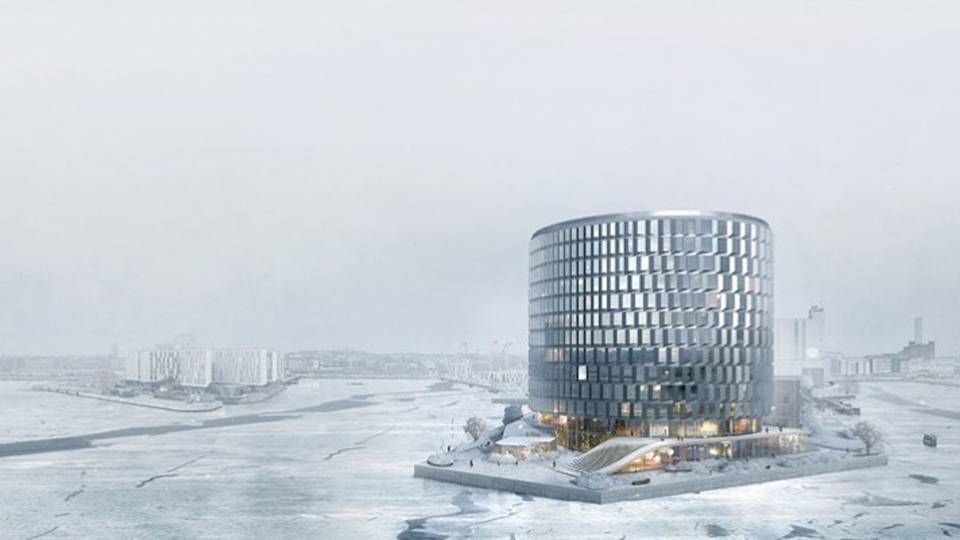 Det var i forbindelse med det kommende byggeri på Redmolen i Nordhavn i København, at virksomheden V2C blev anklaget for bestikkelse. | Foto: PR-visualisering: Vilhelm Lauritzen Architects/Cobe
