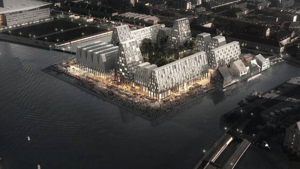 Danica Pension finansierer broderparten af nybyggeri på Papirøen i Københavns Havn. | Foto: PR-visualisering: Cobe Architects