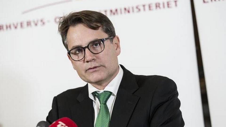 Erhvervsminister Brian Mikkelsen vil afsætte penge til Fintech laboratorium i Finanstilsynet. | Foto: Rune Aarestrup Pedersen