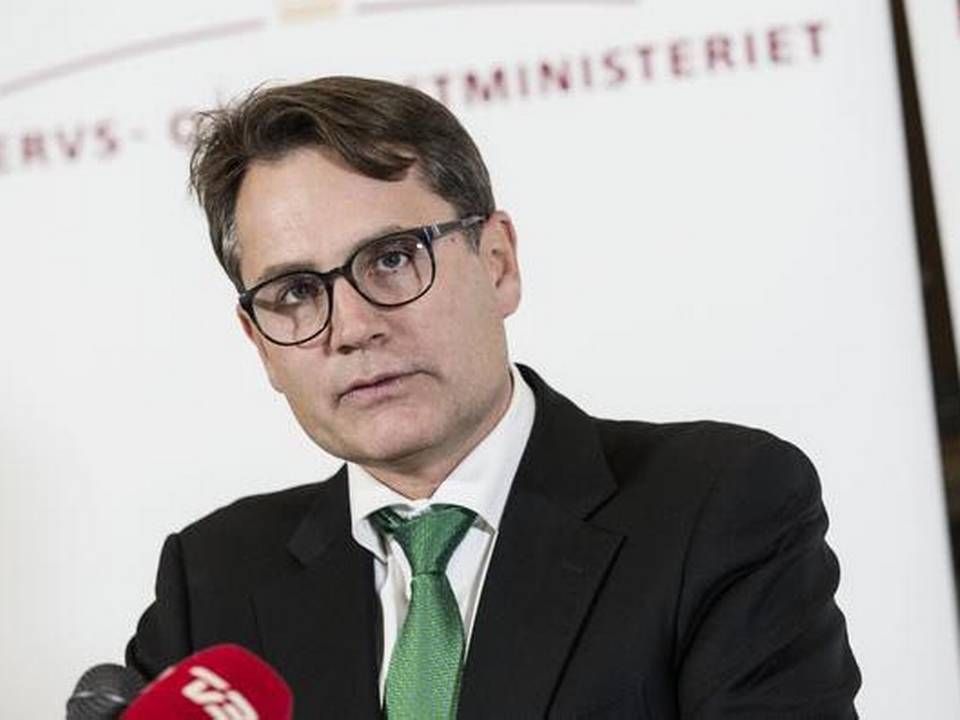 Erhvervsminister Brian Mikkelsen vil afsætte penge til Fintech laboratorium i Finanstilsynet. | Foto: Rune Aarestrup Pedersen
