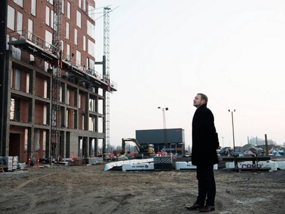 Enghave Brygge er det første byggeprojekt, som AP Pension og ejendomschef Peter Olsson (billedet) låner penge ud til. | Foto: Kenneth Koustrup Lysbjerg/Jyllands-Posten