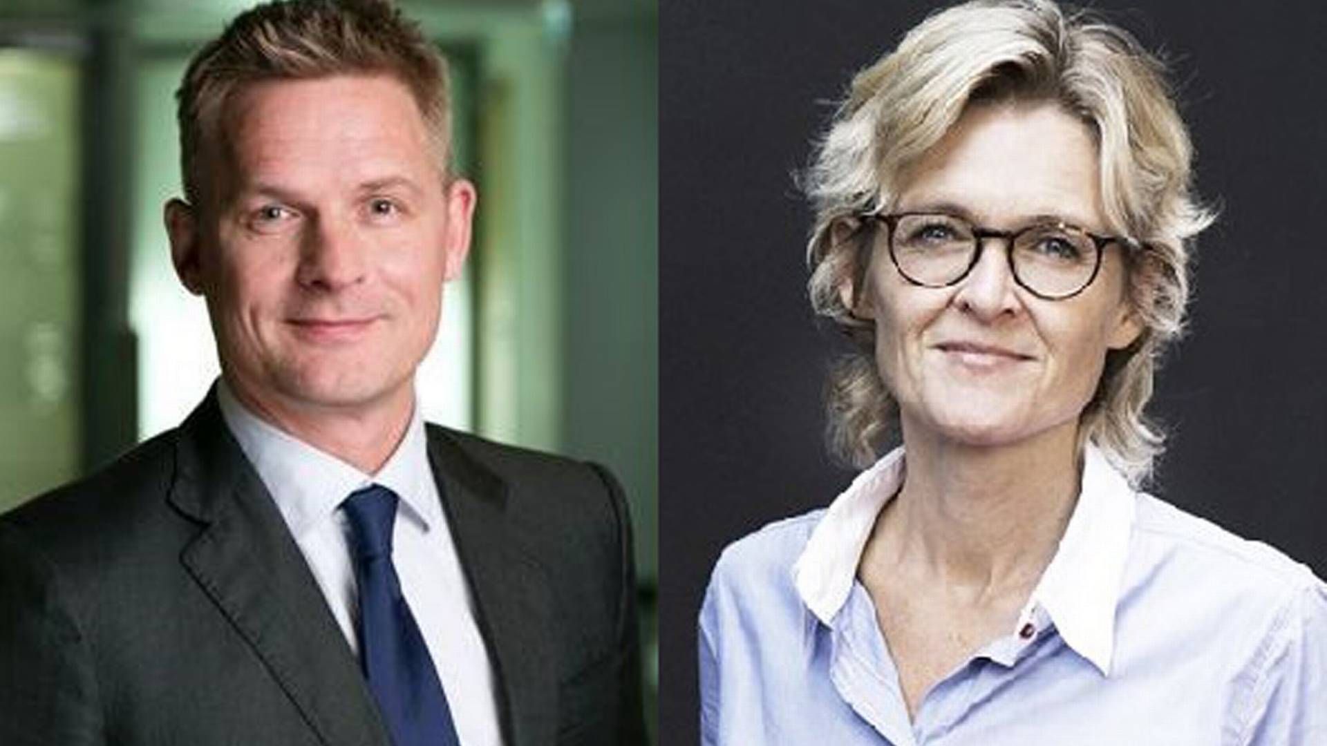 Thorben Sander is head of Private Banking in Nordea and Malene Nørgaard is Global Head of Private Wealth Management in Danske Bank. | Photo: PR