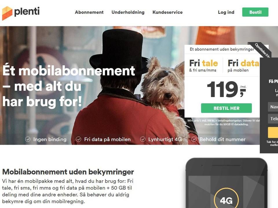 Foto: Screenshot fra plenti.dk