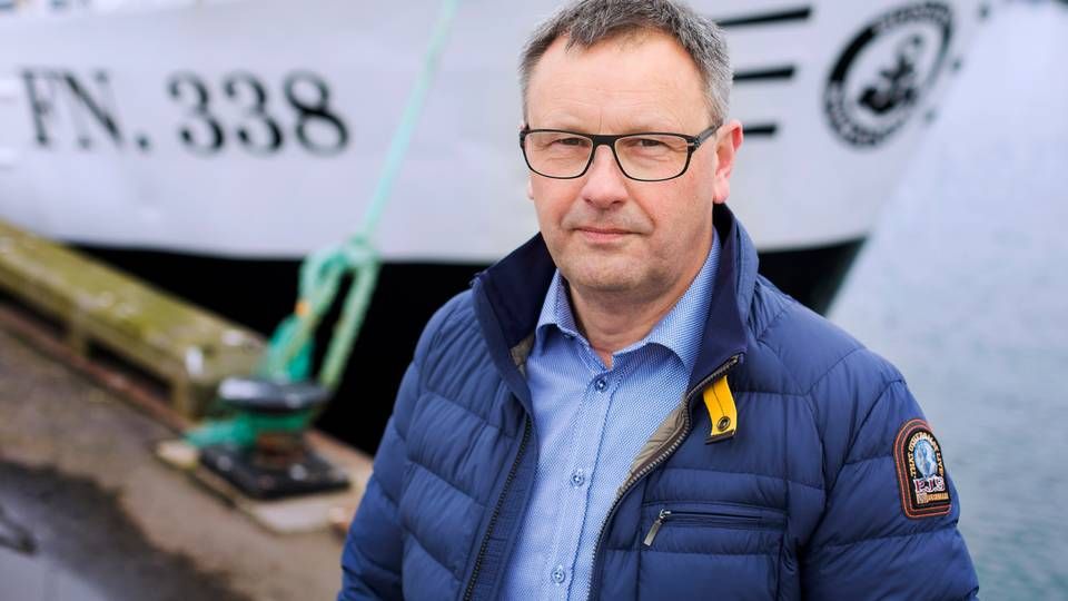 Svend-Erik Andersen, formand for Danmarks Fiskeriforening, er glad for, at danske tobisfiskere kan se frem til høje kvoter for 2017. | Foto: Dansk Fiskeriforening