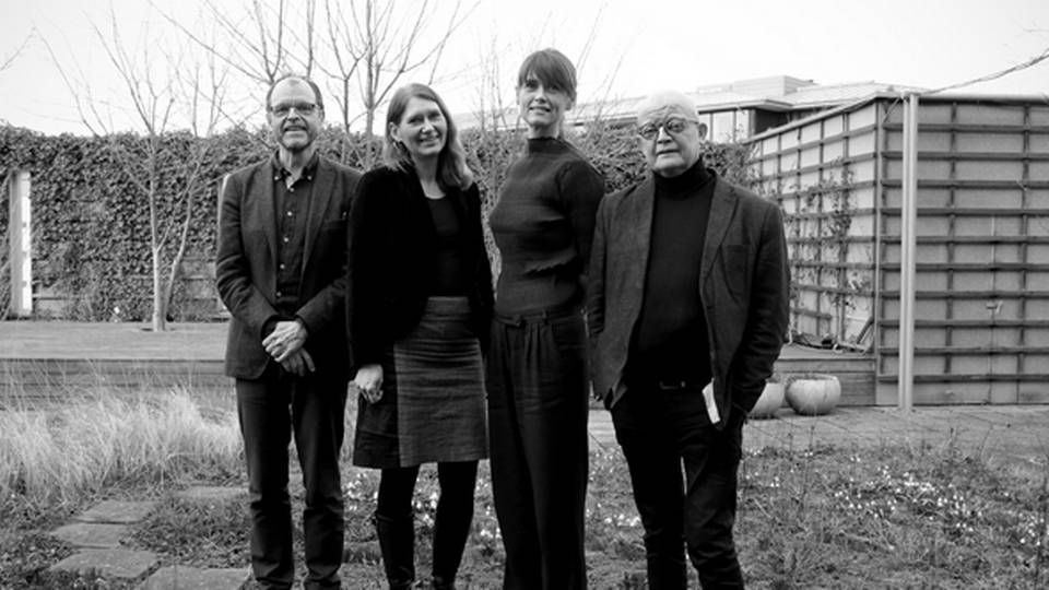Pr. 1. marts består JJW Arkitekters ledelse af Ole Hornbek, Katja Viltoft, Anders Holst Jensen og Nina Kovsted. | Foto: JJW Arkitekter/Laura Græsdal Maajen