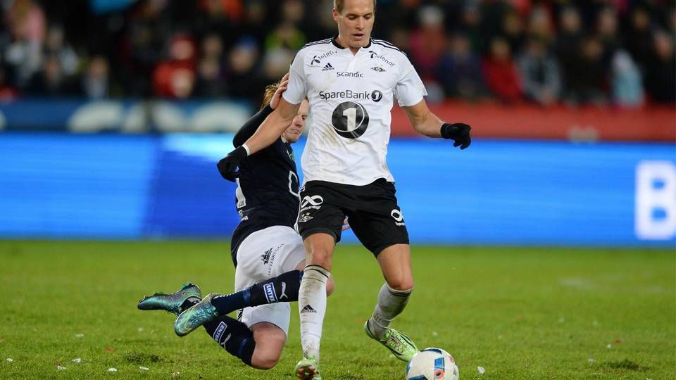 Billede fra kampen Rosenborg-Strømsgodset i den bedste norske fodboldrække i sidste sæson. | Foto: Arve Johnsen/Polfoto/Arkiv