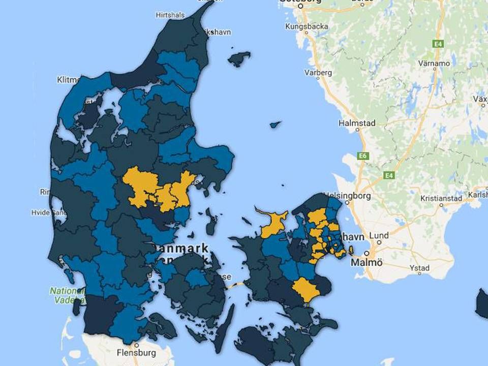 Klik på interaktivt kort nede i artiklen. | Foto: Google Maps.