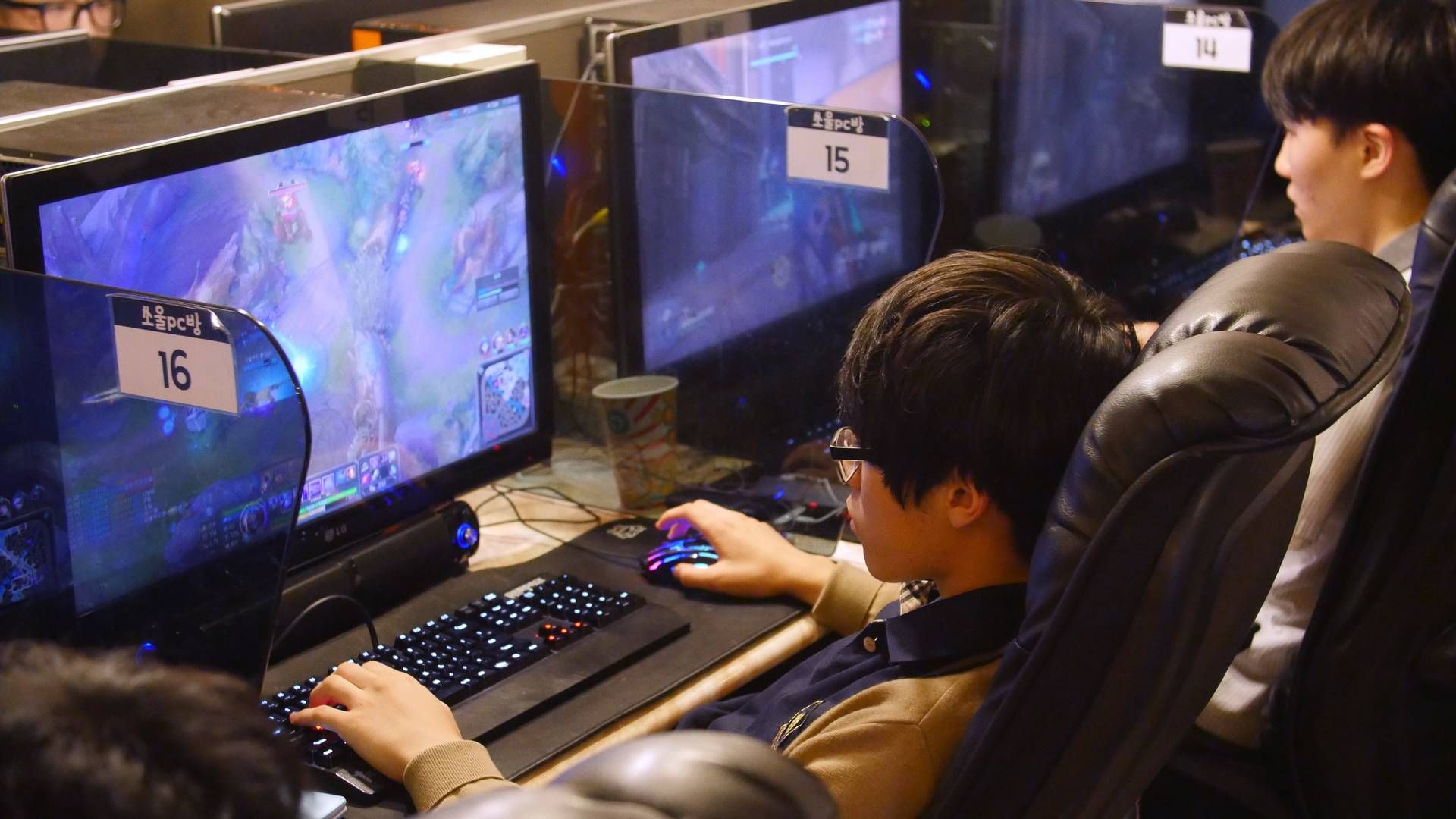 Computerspilsturnering i Sydkorea. | Foto: Jungho Choi/AP/Polfoto