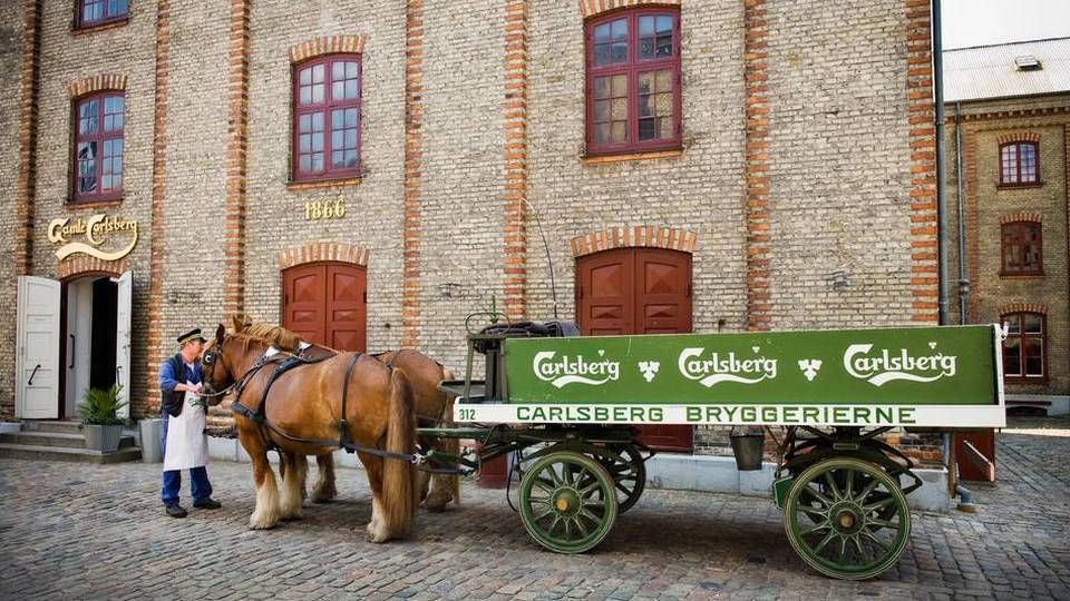 Carlsbergs aktiekurs har i løbet af 2017 udviklet sig nogenlunde som totalindekset OMX Copenhagen. | Foto: Carlsberg