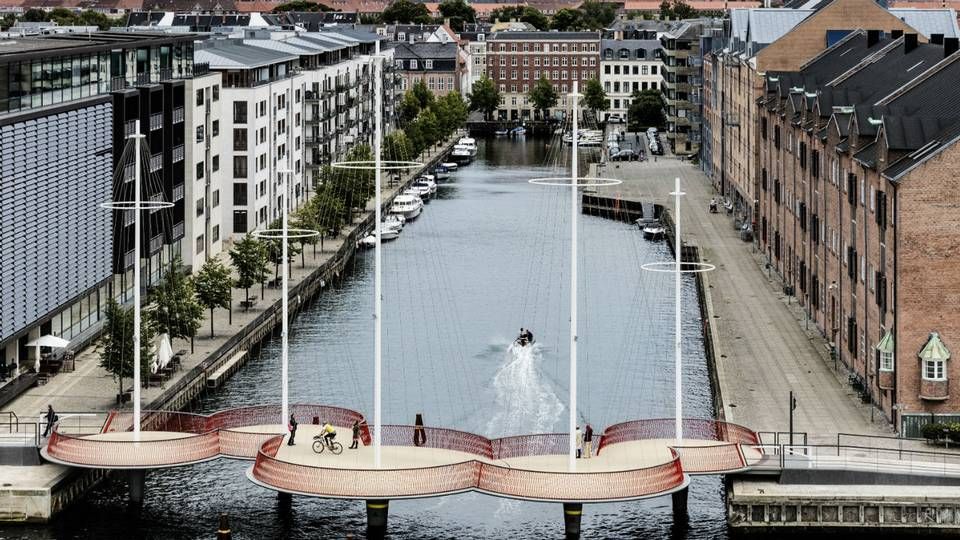 Christianshavn i København, hvor tyske Patrizia Immobilien har købt både ejendom og et boligprojekt, der ventes opført i 2018. | Foto: PR