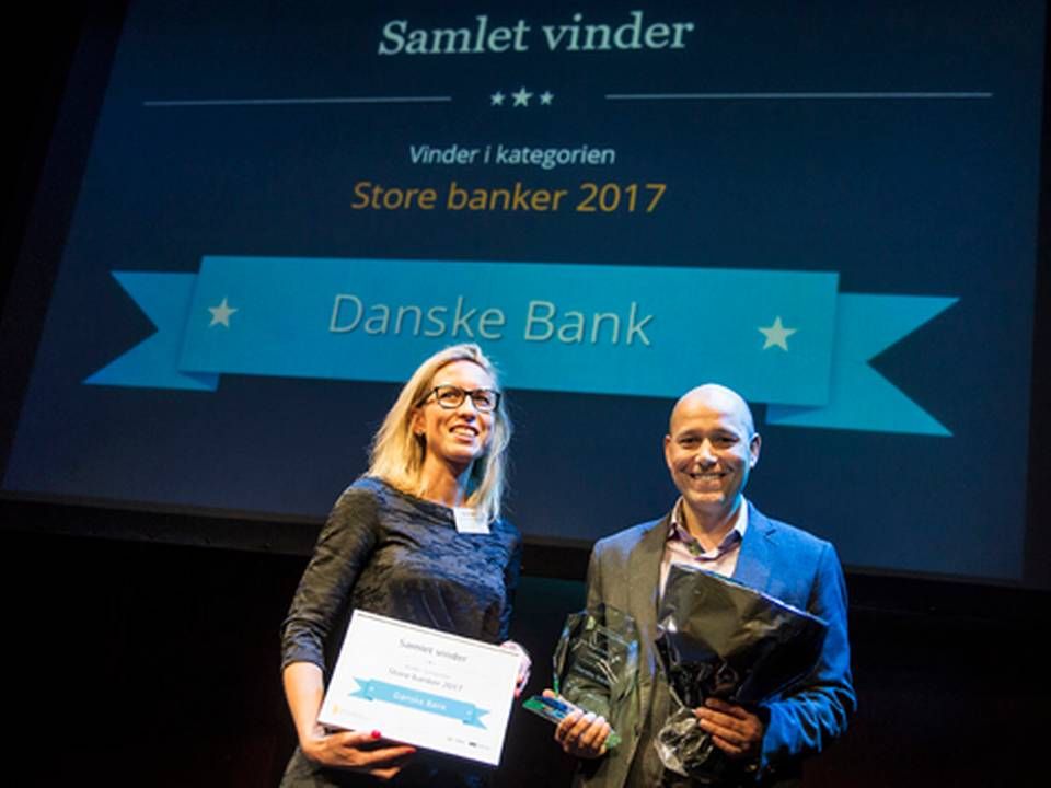 Danske Bank vandt FinansWatch' og Wilkes pris som bedste store digitale bank. Men næste uge vil vise, om de også vinder investorernes respekt, når det første regnskab for 2017 præsenteres. | Foto: NIELS HOUGAARD